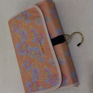 Nine West Floral Print Travel  Hanging Jewelry Makeup Hair Organizer NWOT